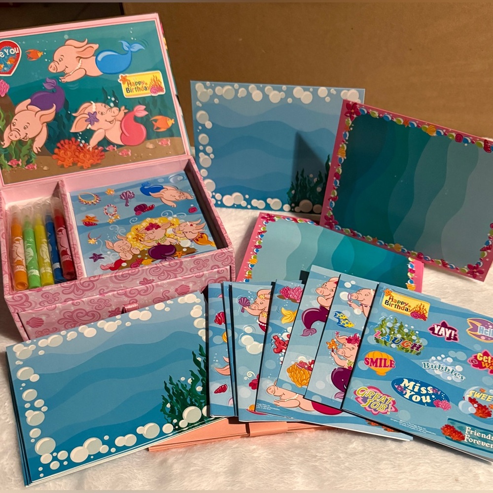 💜 The Piggy Mermaid - Little CardMaker Kids Card Kit